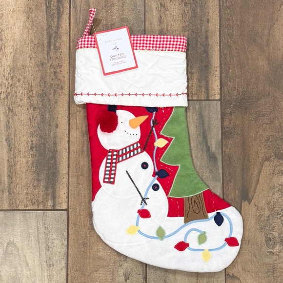Quilted Christmas Stocking - Snowman - PBK - Picture 1 of 5